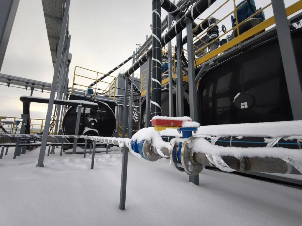 Мобильная сорбционная установка для добычи урана на Далматовском месторождении методом ионного обмена