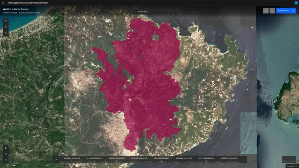 ИИ-модели IBM и ESA для анализа наводнений и лесных пожаров на основе спутниковых данных