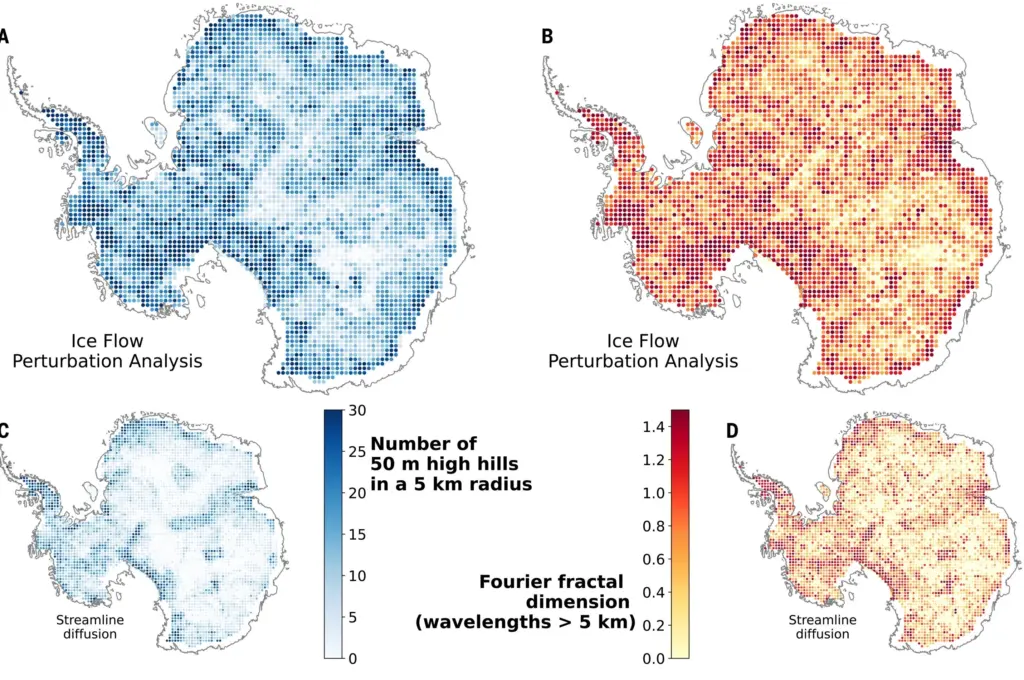 Детальная карта рельефа под ледяным покровом Антарктиды