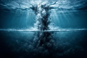 Схема влияния таяния антарктических льдов на стратификацию вод Южного океана