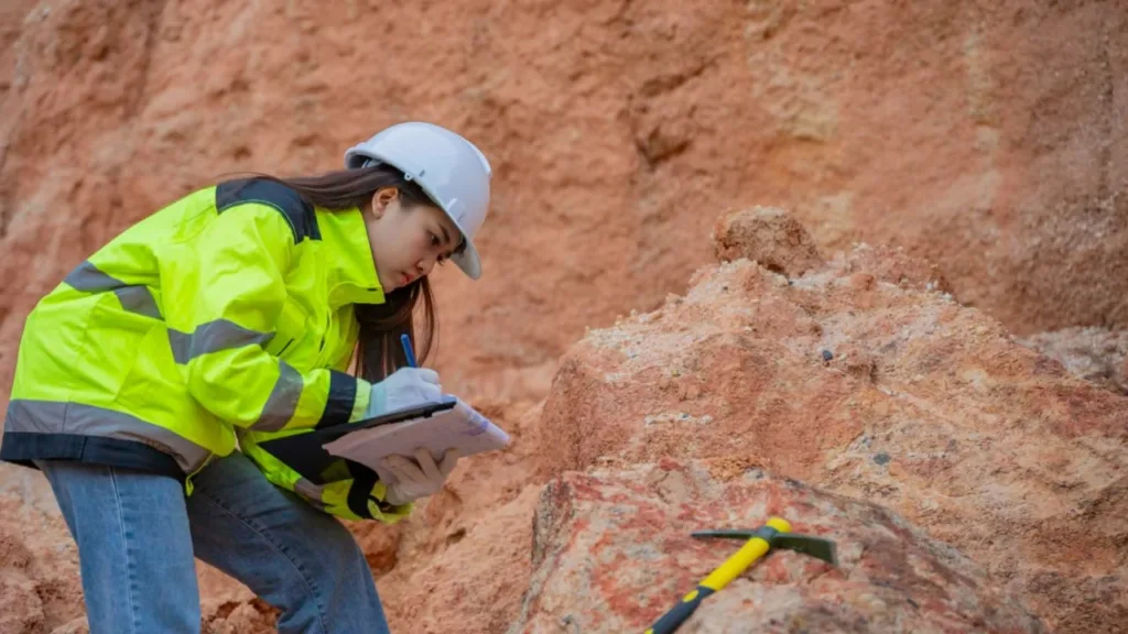 Геологи Полиметалла на месторождении Кегали при оценке рудных зон