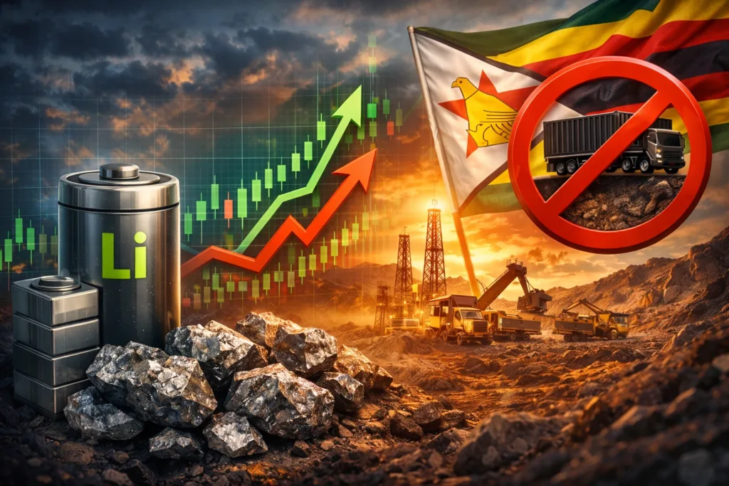 Власти Зимбабве вводят запрет на экспорт литиевого концентрата для развития местной переработки