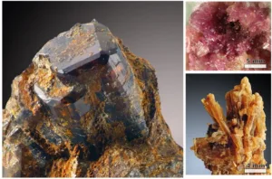 Образцы минералов группы везувиана из коллекции для научной монографии