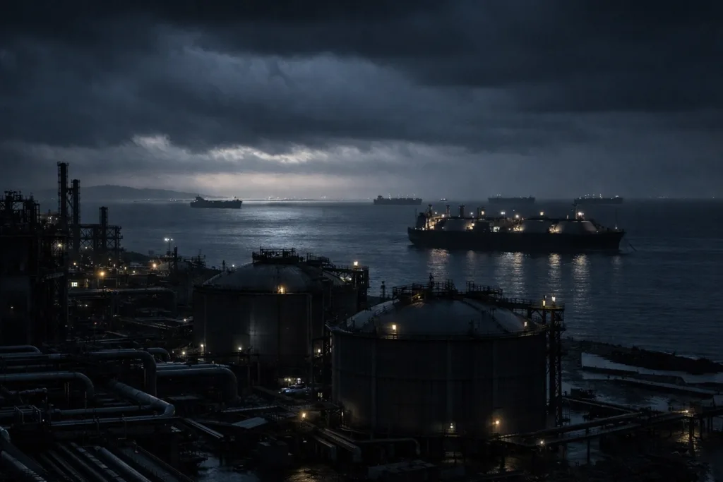 Схема зависимости стран ЕС от импорта СПГ и маршруты поставок из Африки