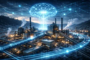 Схема гибридной инфраструктуры «Норникеля» и «Яндекса» для защищённого использования ИИ