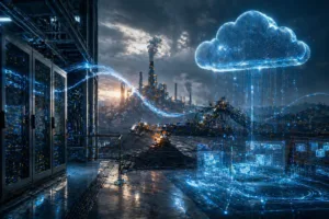 Схема гибридной IT-инфраструктуры для промышленности: облачные и локальные сервисы