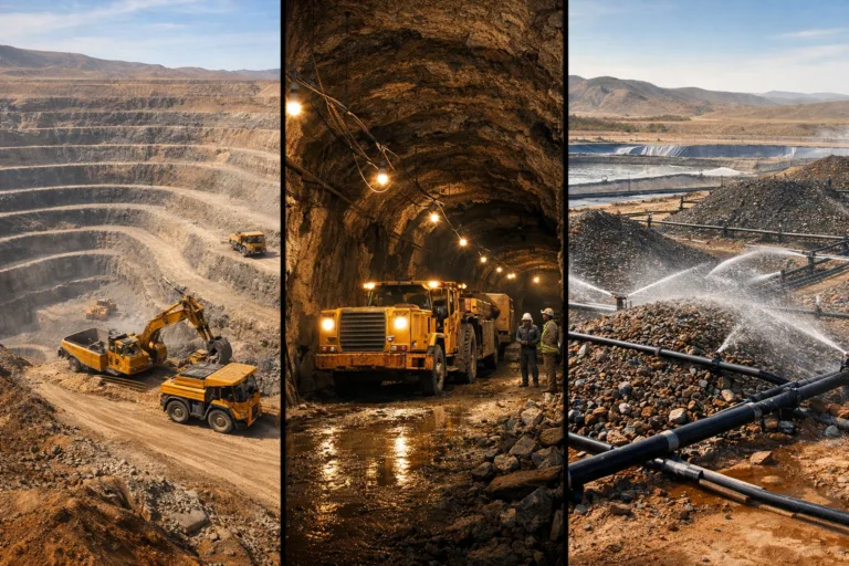 Карьер, подземный рудник и выщелачивание: три основных способа добычи меди в разных геологических условиях