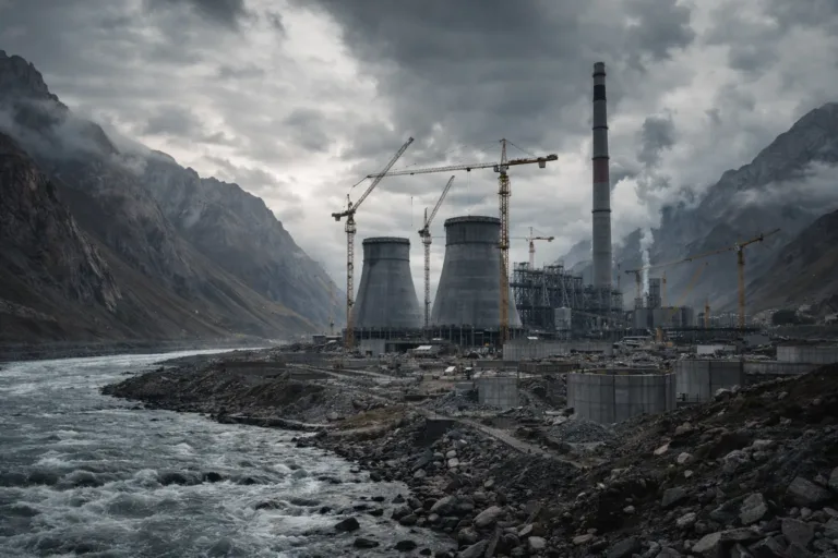 Добыча бурого угля на месторождении Кара-Кече в Кыргызстане