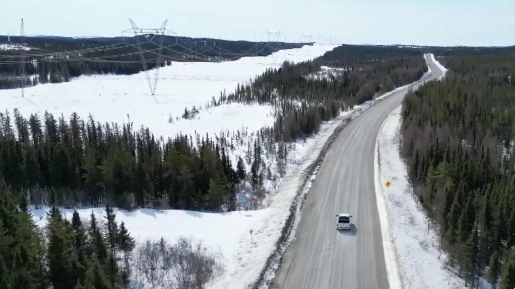 Arctic landscape showing the planned Grays Bay road and port corridor in Canada