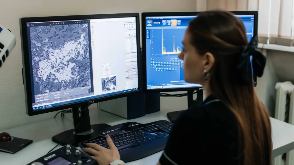 Drill core samples of rare earth ore from 110 metres depth at the Yuzhny Irgiz deposit