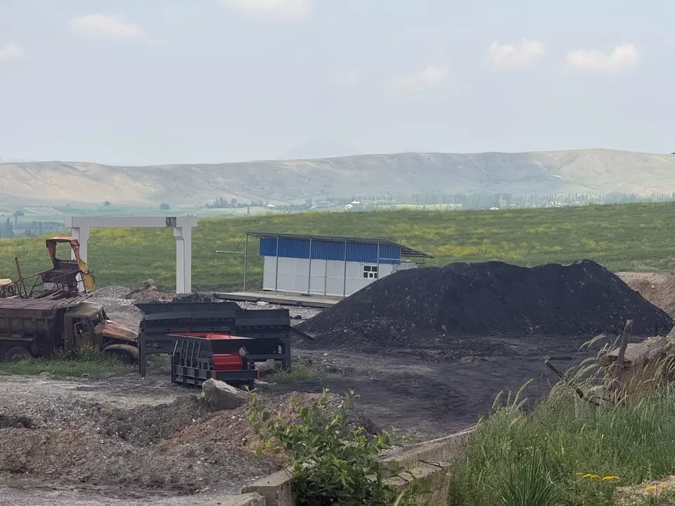 Строительство угольной шахты «Беш-Бурхан» в Ошской области Кыргызстана