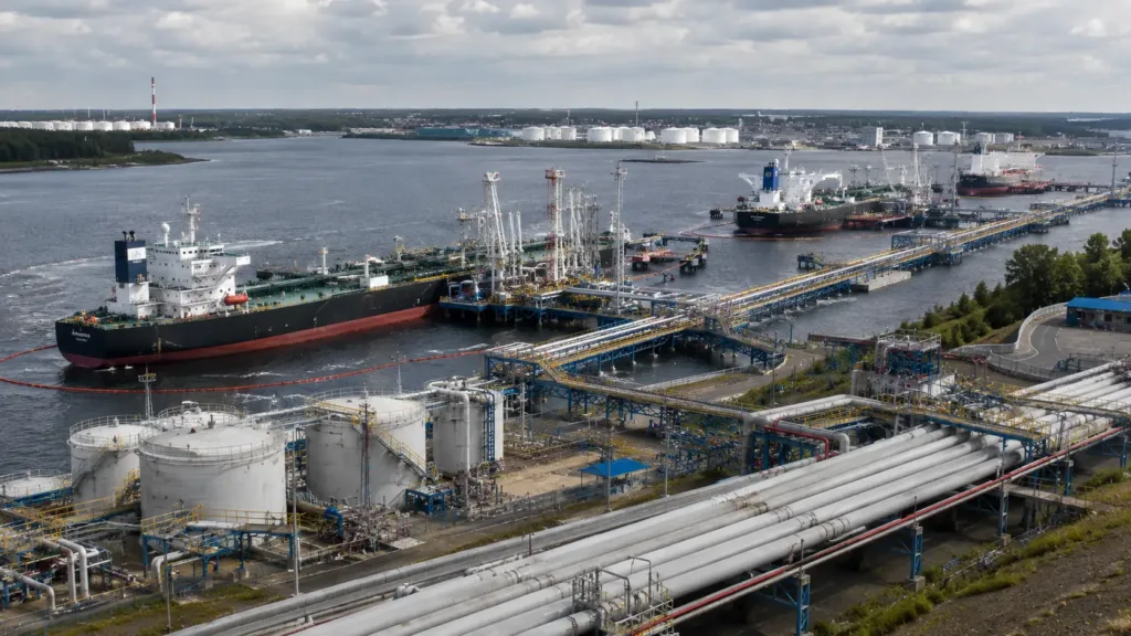 Перераспределение экспортных потоков казахстанской нефти между портами Новороссийск и Усть-Луга