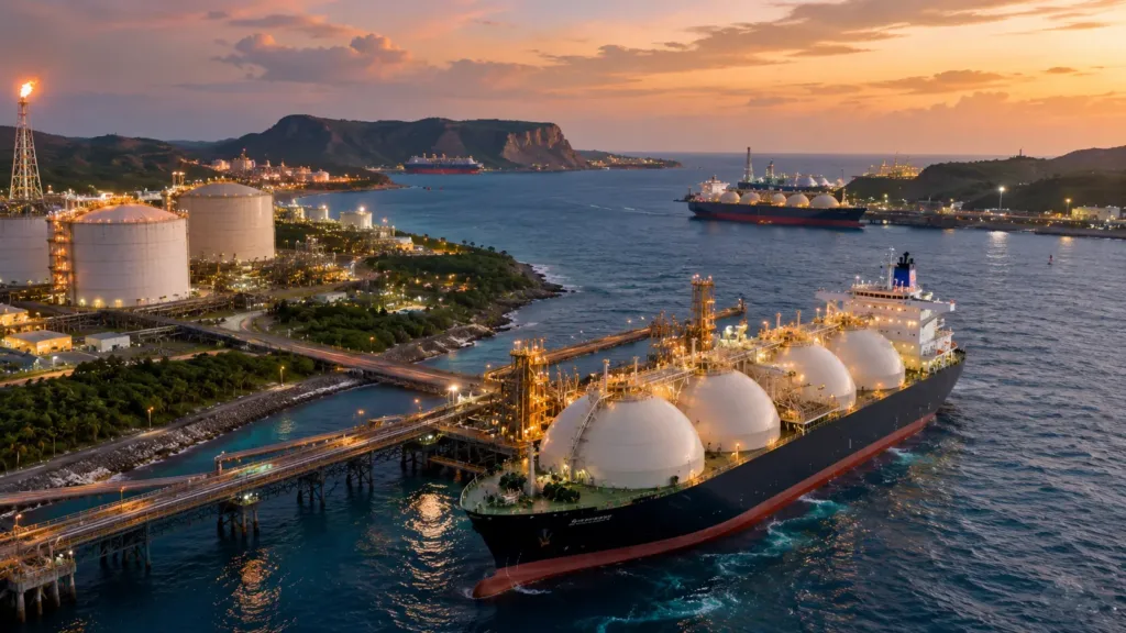 Growth of liquefied natural gas exports from Africa through new projects in Nigeria, Algeria, Congo, and Mauritania