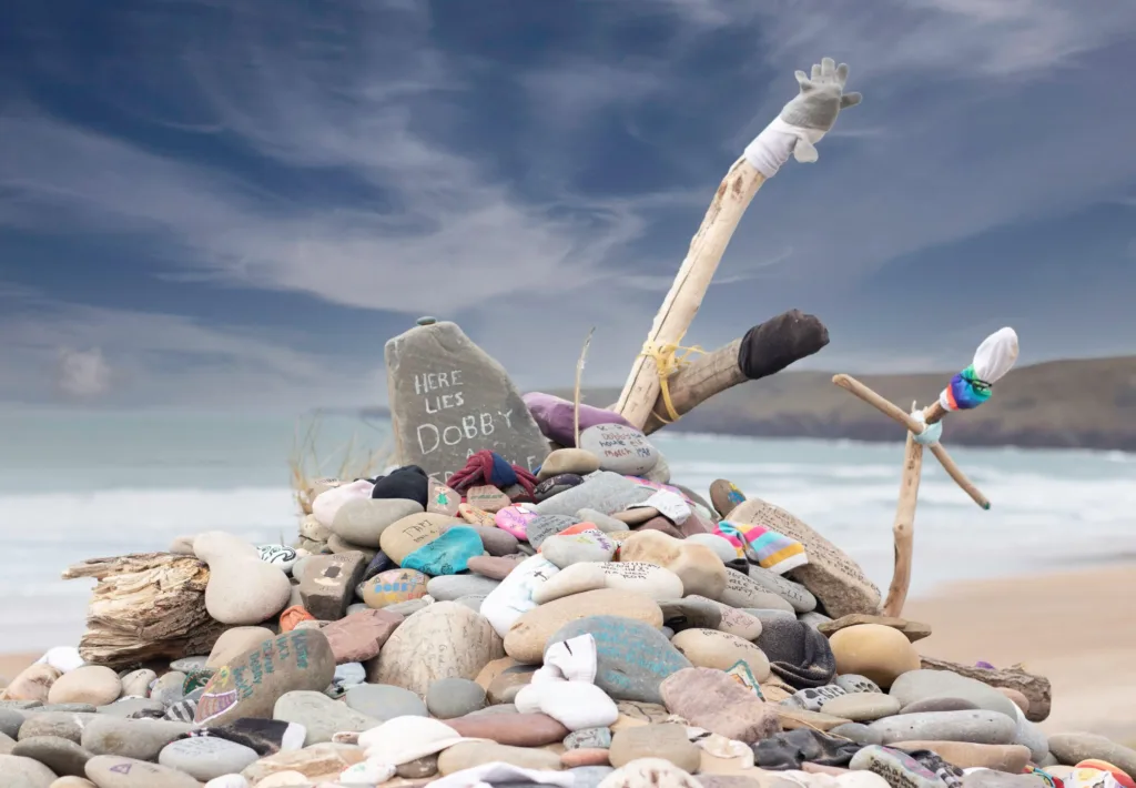 Greenlink power cable route changed to avoid Dobby's grave at Freshwater West beach in Wales