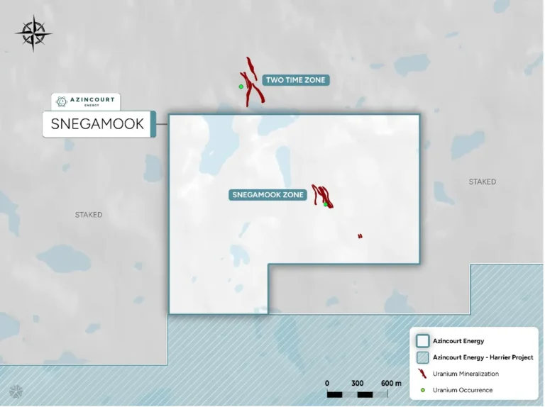 Результаты первых скважин Azincourt Energy на урановом месторождении Snegamook в Лабрадоре с радиоактивными зонами